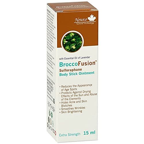 BroccoFusion - Sulforaphane Ointment | Best Facial Moisturizer | Effective for Dark Circles | Reduce Sign of Aging | Stretchmark Prevention | Antioxidant | Skin Protectant | Acne Removal | 15ml Stick