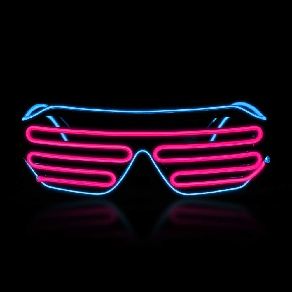 HAPYCITY LED Glasses Light Up Glasses Rave Glow Flashing Sunflasses with 3 Modes- Perfect for Halloween Christmas Birthday Party