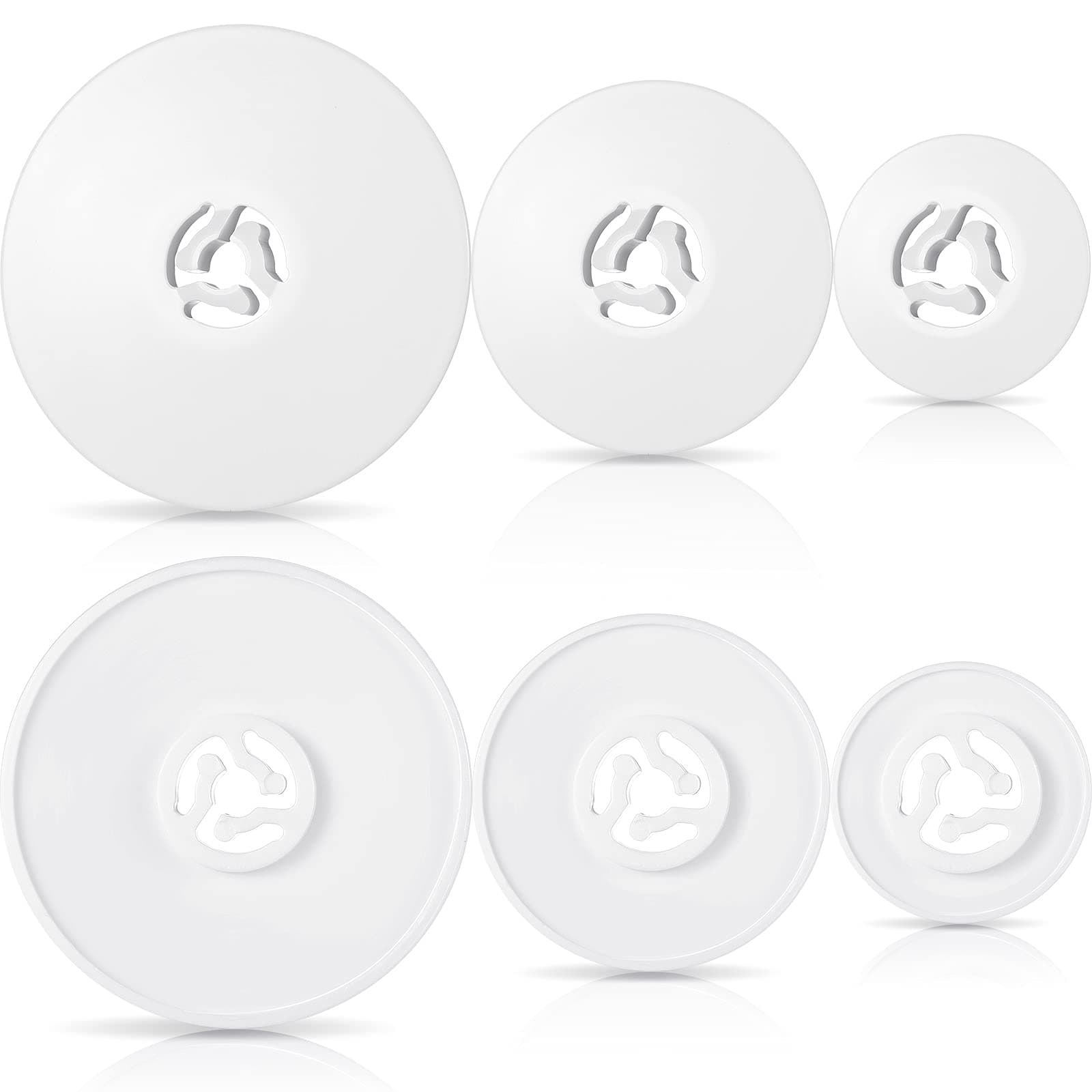 Spool Cap Sewing Machine Spool Pin Small Medium Large Replacement Cap Compatible with Brother Babylock Sewing and Embroidery Machines 45 35 and 25 mm White(6 Pieces)