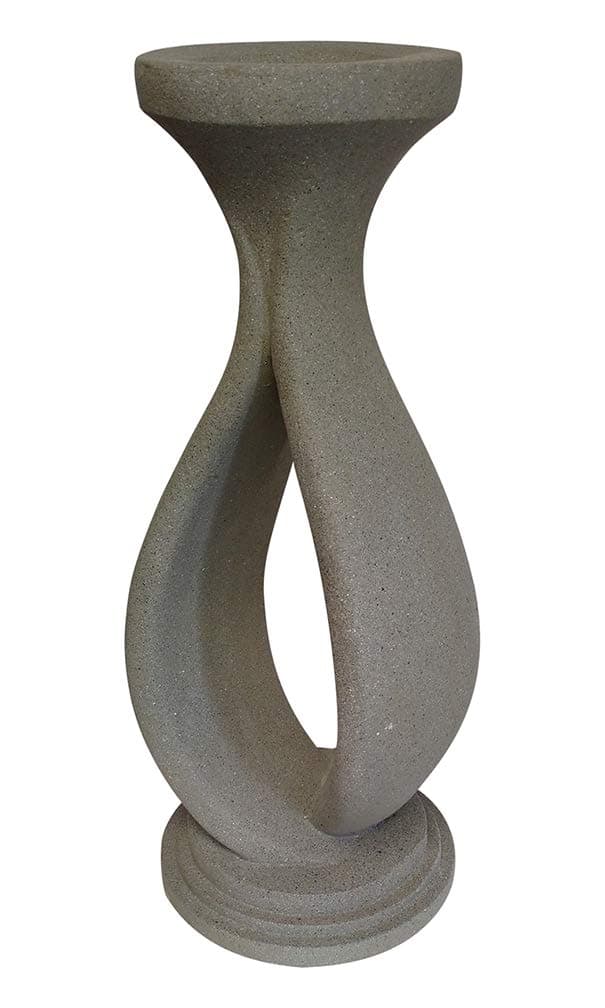 Echo Valley Cypress Globe Stand Column for Outdoor Decoration, Grey