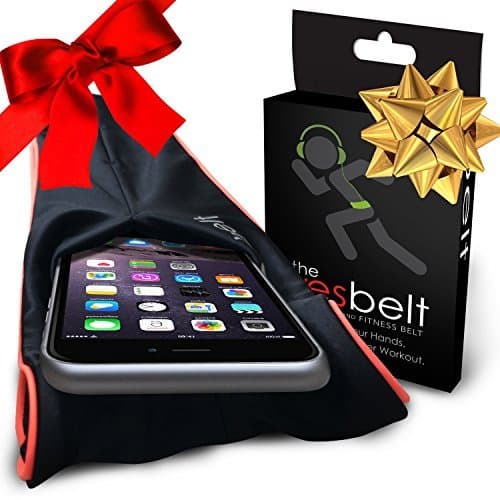 YesBelt Premium with Zipper Pocket - Running Belt Better Than Cell Phone Sports Armband - fits iPhone 6 Plus - Waist Fanny Pack 'n Travel Money Belt - Stylish Fitness flip Band 4 Workout