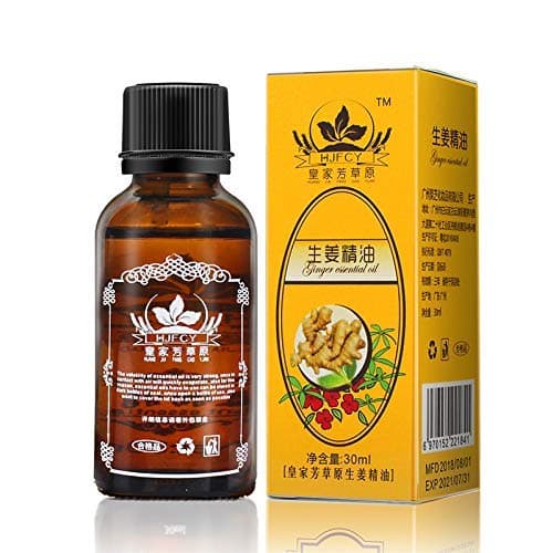 Natural Plant Lymphatic Drainage Ginger Essential Oils，Natural Anti Aging Essential Oil Body Massage 100% PURE Natural 30ml