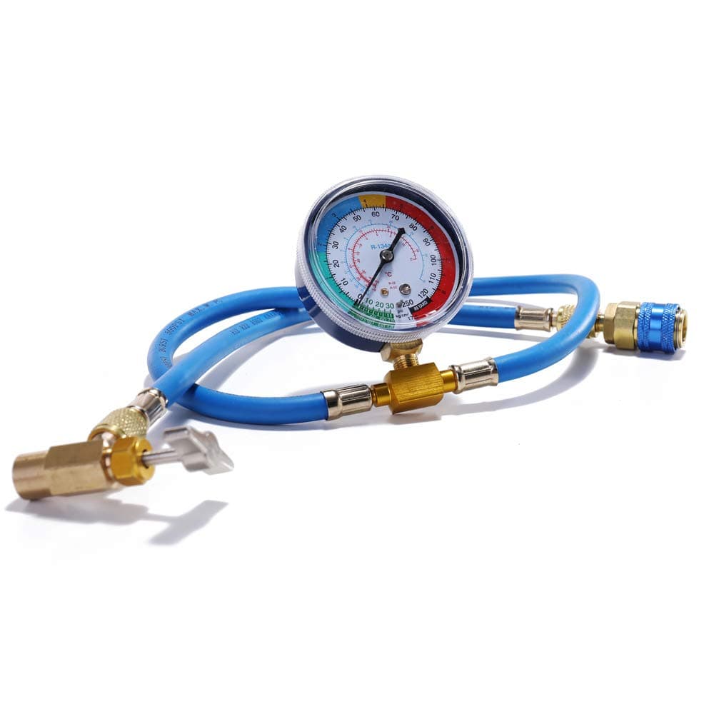 Irfora AC R134A Car Auto Air Conditioning Refrigerant Recharge Measuring Hose Gauge Kit
