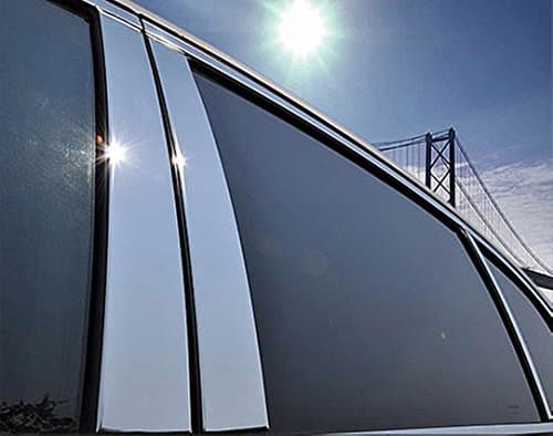 Exterior Stainless Steel Chrome Pillar Posts Trim Set for Lexus LS 430 LS430 2004 2005 2006