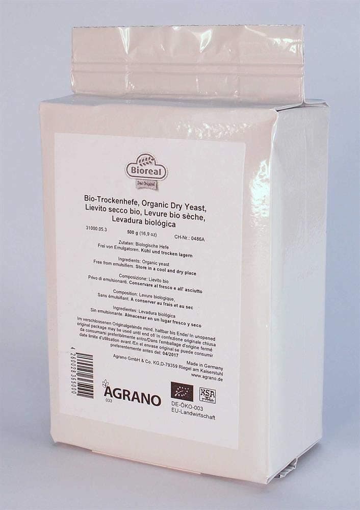 Organic Active Dry Yeast 500g (for Large Scale Consumer) by Bioreal
