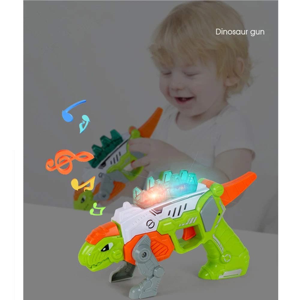 Emob® Deformation Dinosaur Musical Gun Toy with Light and Sound Effects