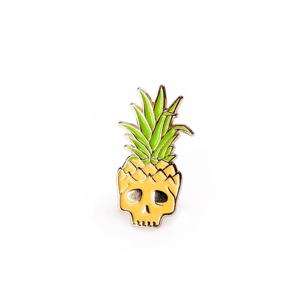 Pineapple Skull Pin by Mean Folk