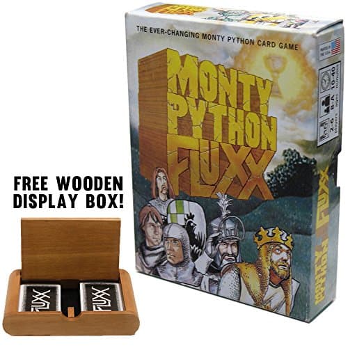 Monty Python Fluxx with Free Wooden Display Case