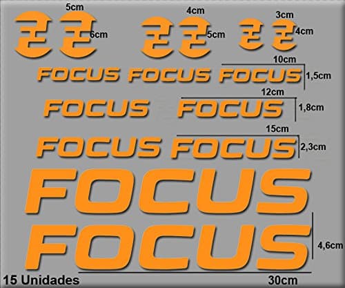 Ecoshirt 9K-TYYI-CJV2 Stickers Focus R121 Vinyl Adesivi Decal Aufkleber КТесс MTB Stickers Bike, Orange