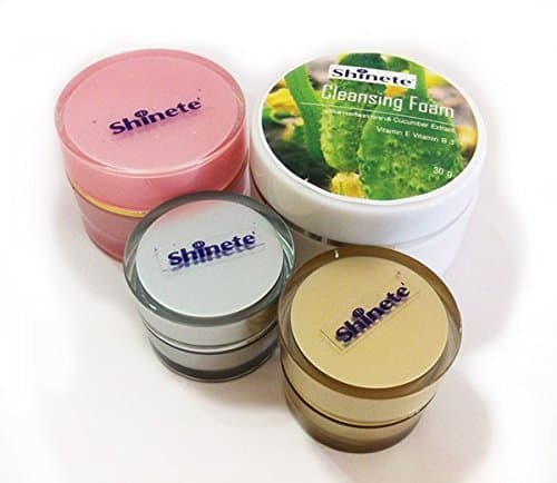 Result Within7days. Shinete' Baby Face Cream 4 in 1 Set. The Best Natural Cosmeceutical in Asia. Suitable for Every Skin Types. See Result in 15 Days. All the Dark Spot, Scar and Melasma Decrease Significantly.