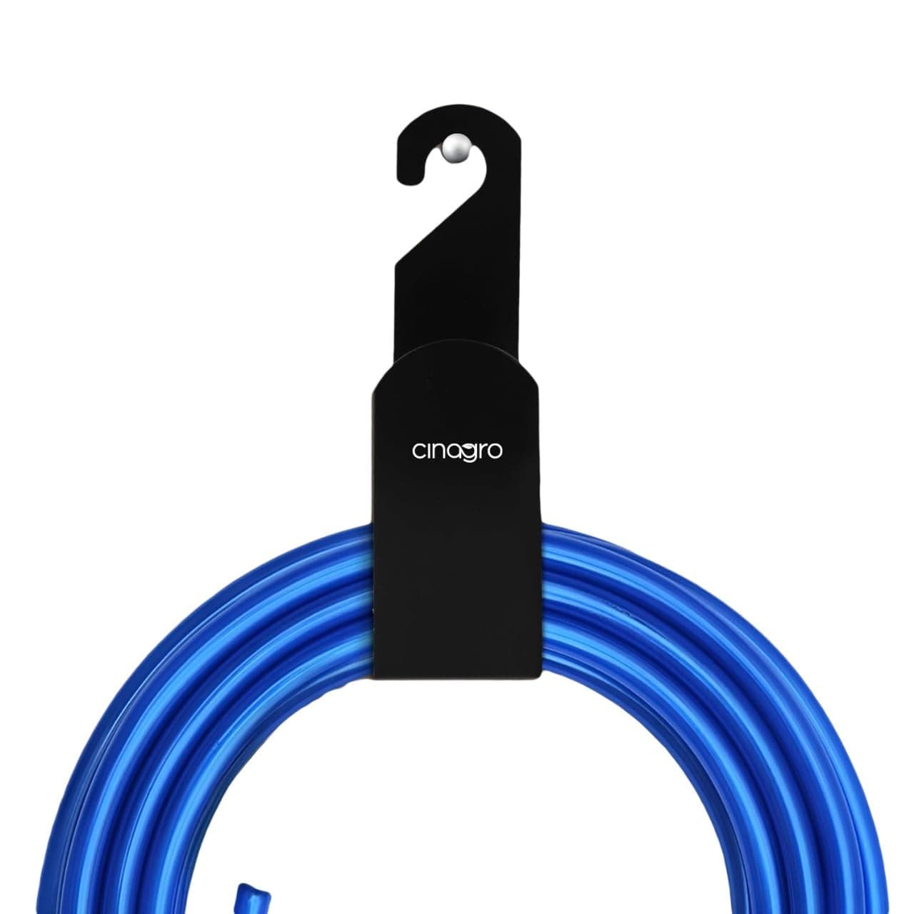 CINAGRO Durable Heavy Duty MS Garden Pipe Stand (Pack of 1 Hang with or Without Wall Mounting, Portable Irrigation Hose Hanger, Garden Pipe Holder Hook (Square Holder, MS Metal)