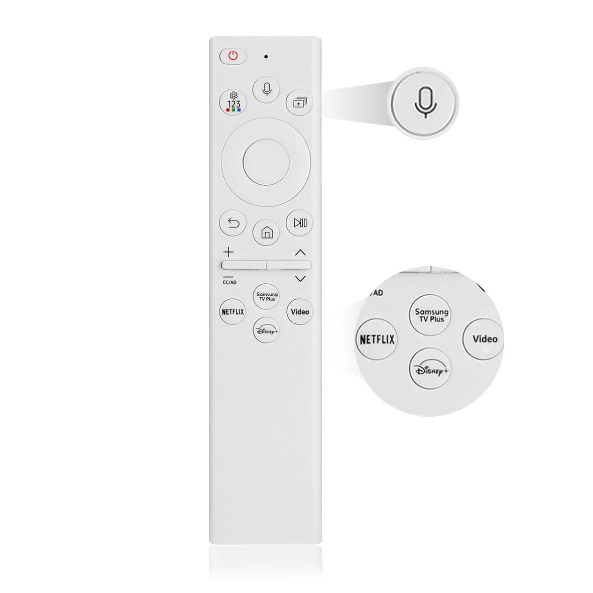for Samsung Frame TV Remote Replacement, for 2018-2024 Samsung Frame Remote, Voice Function. for Crystal QLED QLED 4K 8K. Bn59-01391A(No Solar).