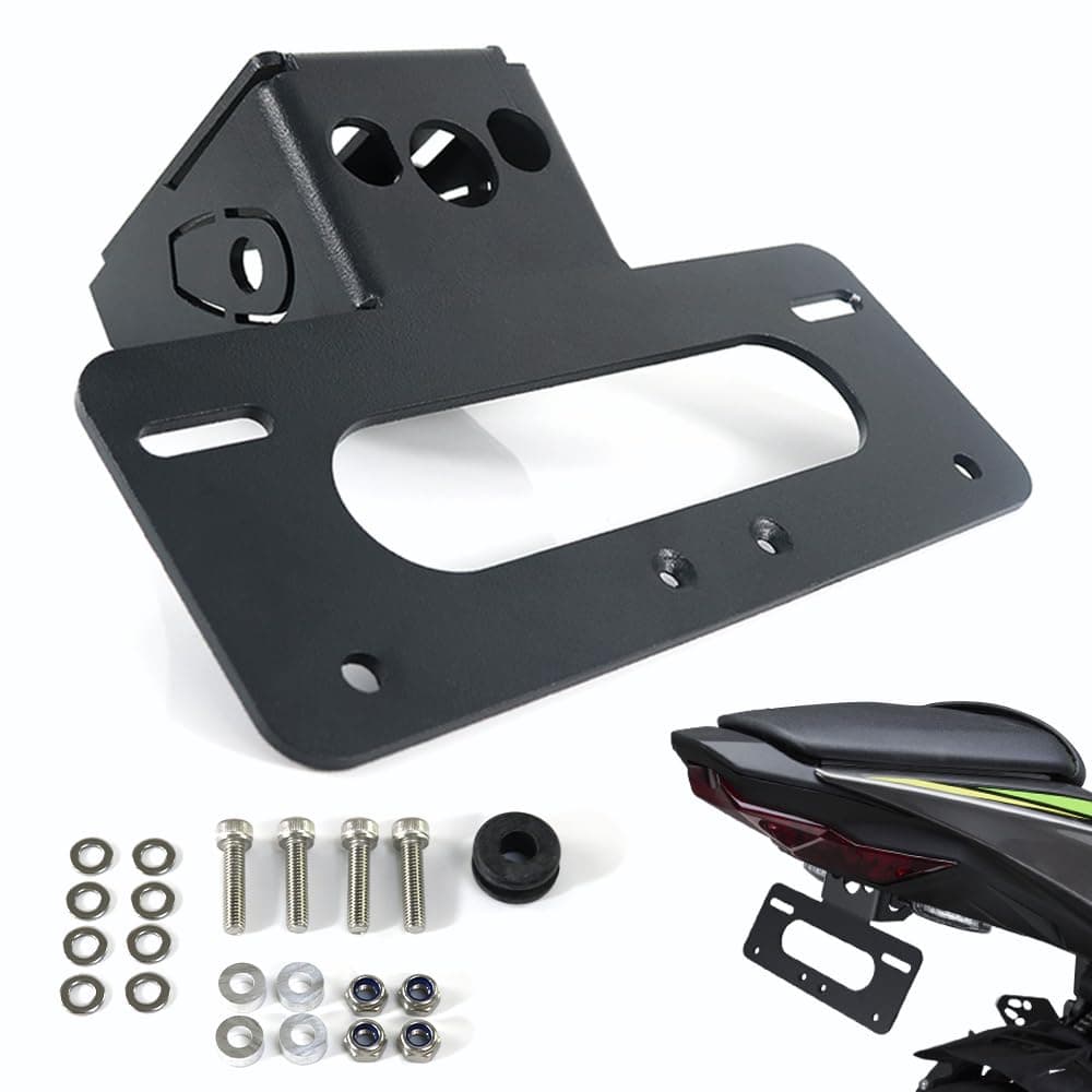 Motorcycle Fender Eliminator Compatible with 2021 2020 2019 ZX-6R 636, Tail Tidy Fit for ZX-6R 636 2019 2020 2021 Fender Eliminator Bracket
