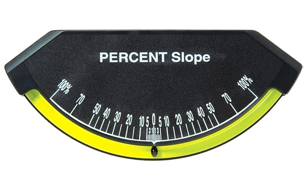 Sun Company Industrial Lev-o-Gage Sr (Percent Slope Model) - Glass Tube Inclinometer (Model 3043-I)