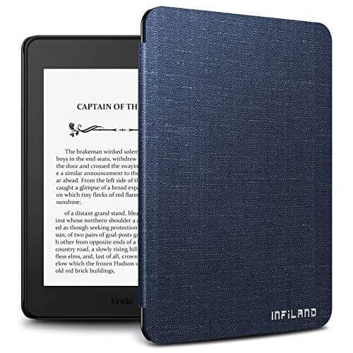 Infiland Kindle Paperwhite 2018 Case Compatible with Amazon Kindle Paperwhite 10th Generation 6 inches 2018 Release(Auto Wake/Sleep),Navy