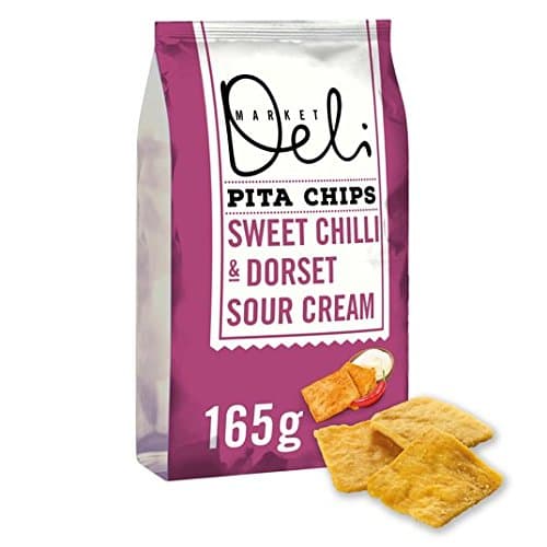 Walkers Market Deli Chilli & Sour Cream Pita Chips 165g