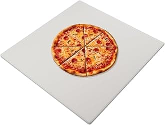 18'' Square Pizza Stone Baking Stone Cordierite Bread Stone for Oven Grill, Thermal Shock Resistant Ideal for Baking Different Sizes of Pizzas or Bread