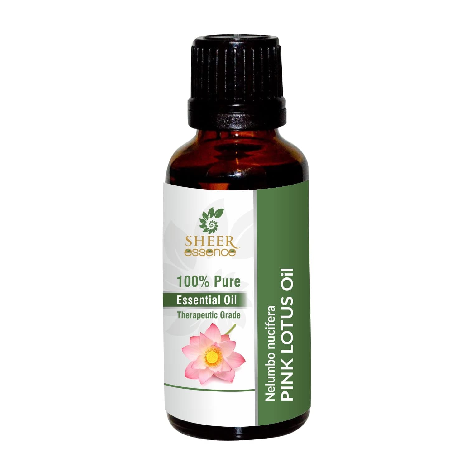 Pink Lotus Essential Oil - Nelumbo Nucifera, 100% Pure and Natural Therapeutic Grade Fragrance Oil, 5 ML to 1000 ML (10 ML)