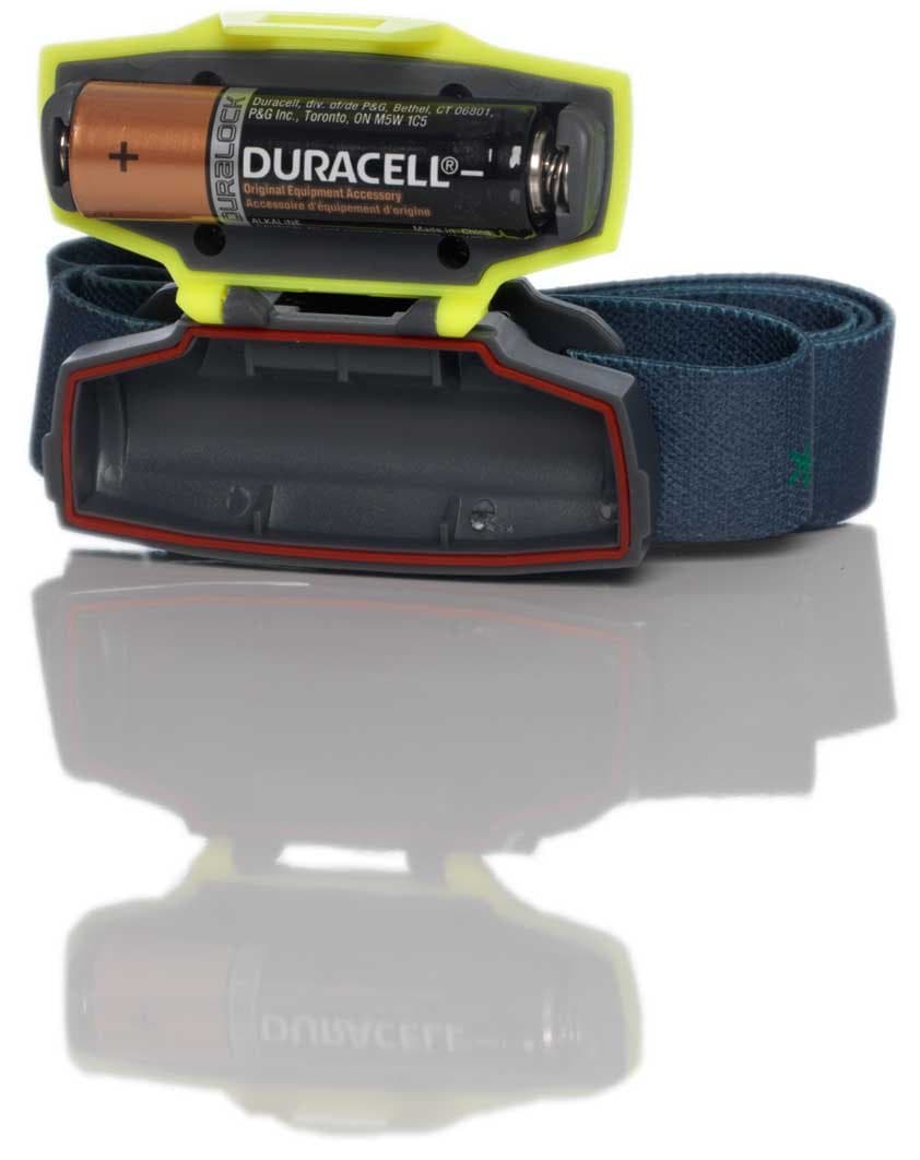 BrightSpark Compact LED Headlamp, Water Resistant, Powerful for its Size, Single AA, Slips Easily Into Your Pocket. Best for Hiking, Running, Camping, Fishing, Hunting, Kids, Reading.