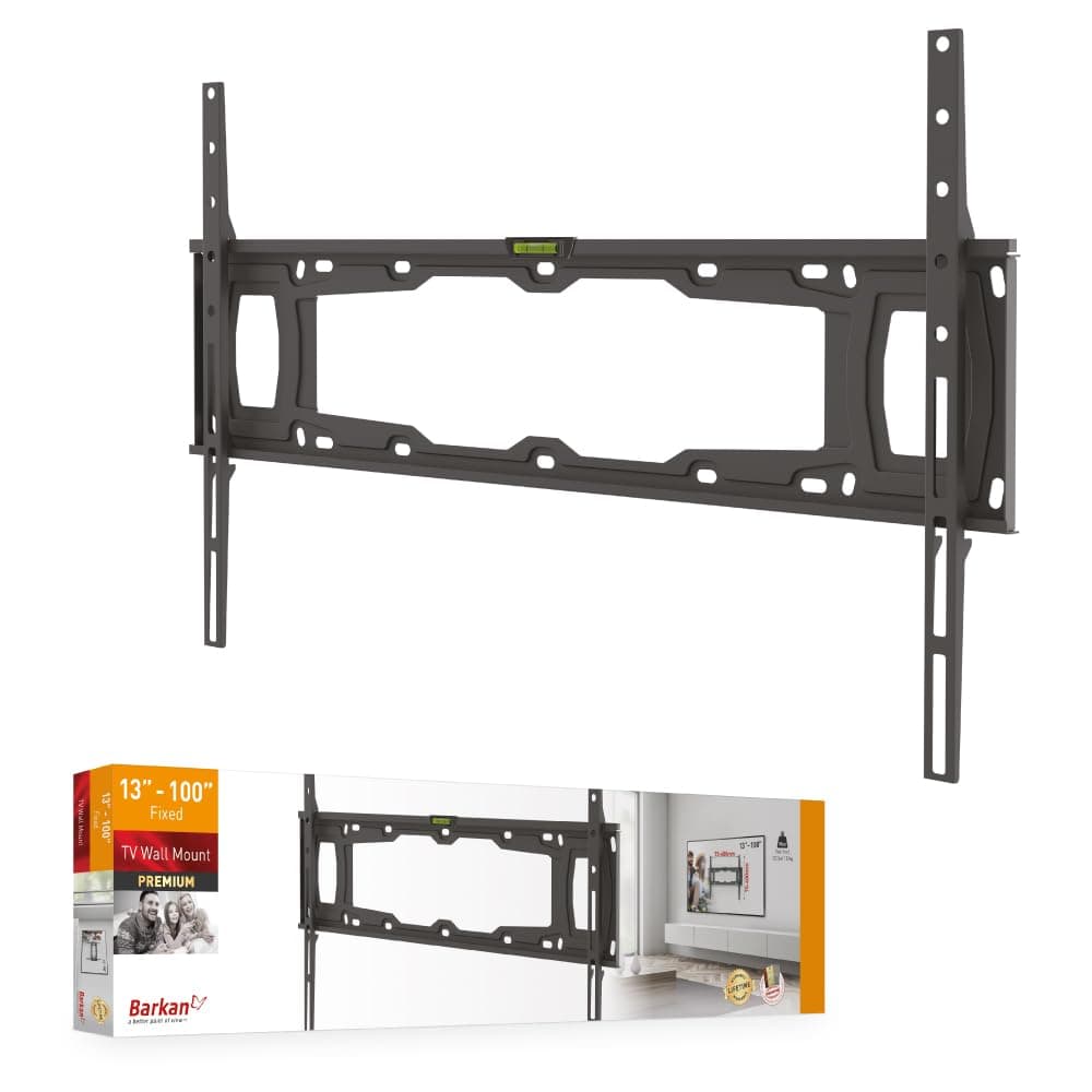 Barkan E400 Fixed Wall Mount for 32 - 90-Inch TV - Black