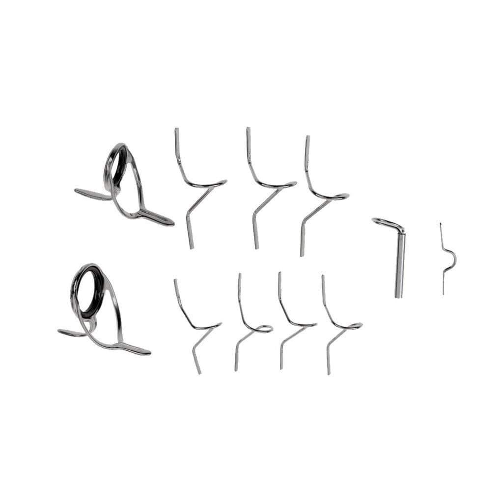 Fly Rod Guide Set Fishing Tip Repair Kit 9FT 4-6WTHard Snake Guide Tip Hook DIY Eye Rings Different Size