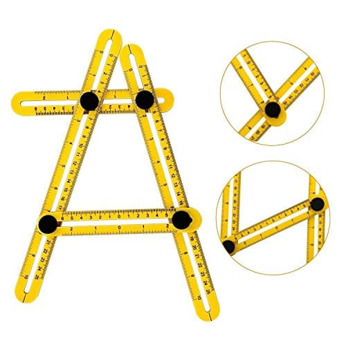 Template Tool, JAYOKE  Template Tool, Multi-Angle Ruler - Measures All Angles for Handymen, Builders, Craftsmen, Yellow
