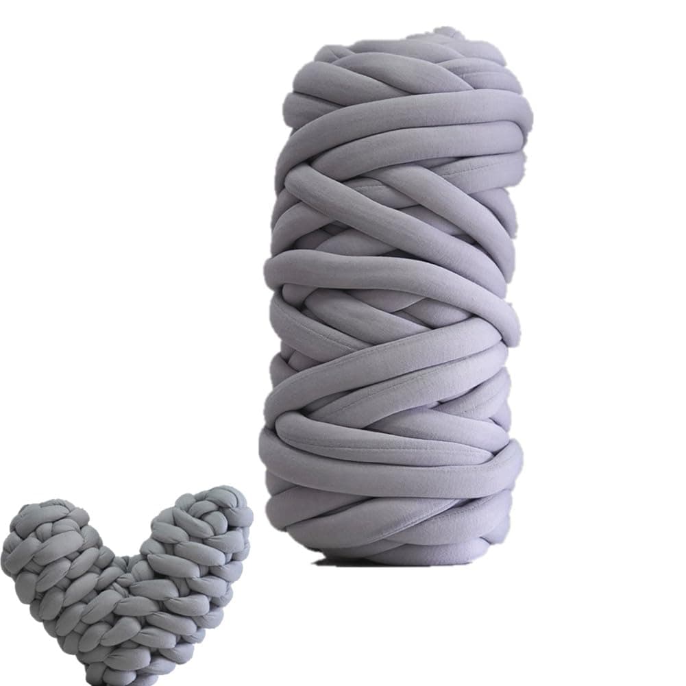 Chunky Giant Wool Yarn 65 Yds Super Soft Washable Arm Yarn Super Chunky Extreme Bulky for Arm Knitting DIY Throw Sofa Bed Blanket Pillow Pet Bed Fence