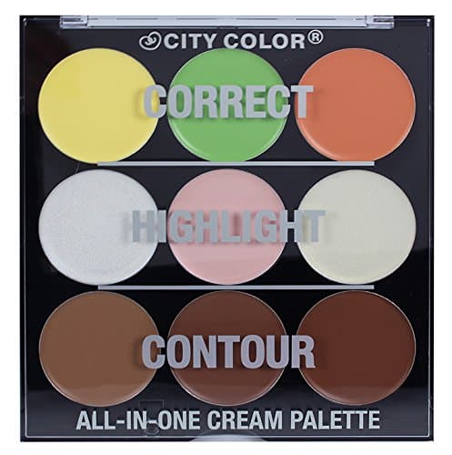 CITY COLOR All-In-One Face Cream Palette Correct, Highlight and Contour F-0070