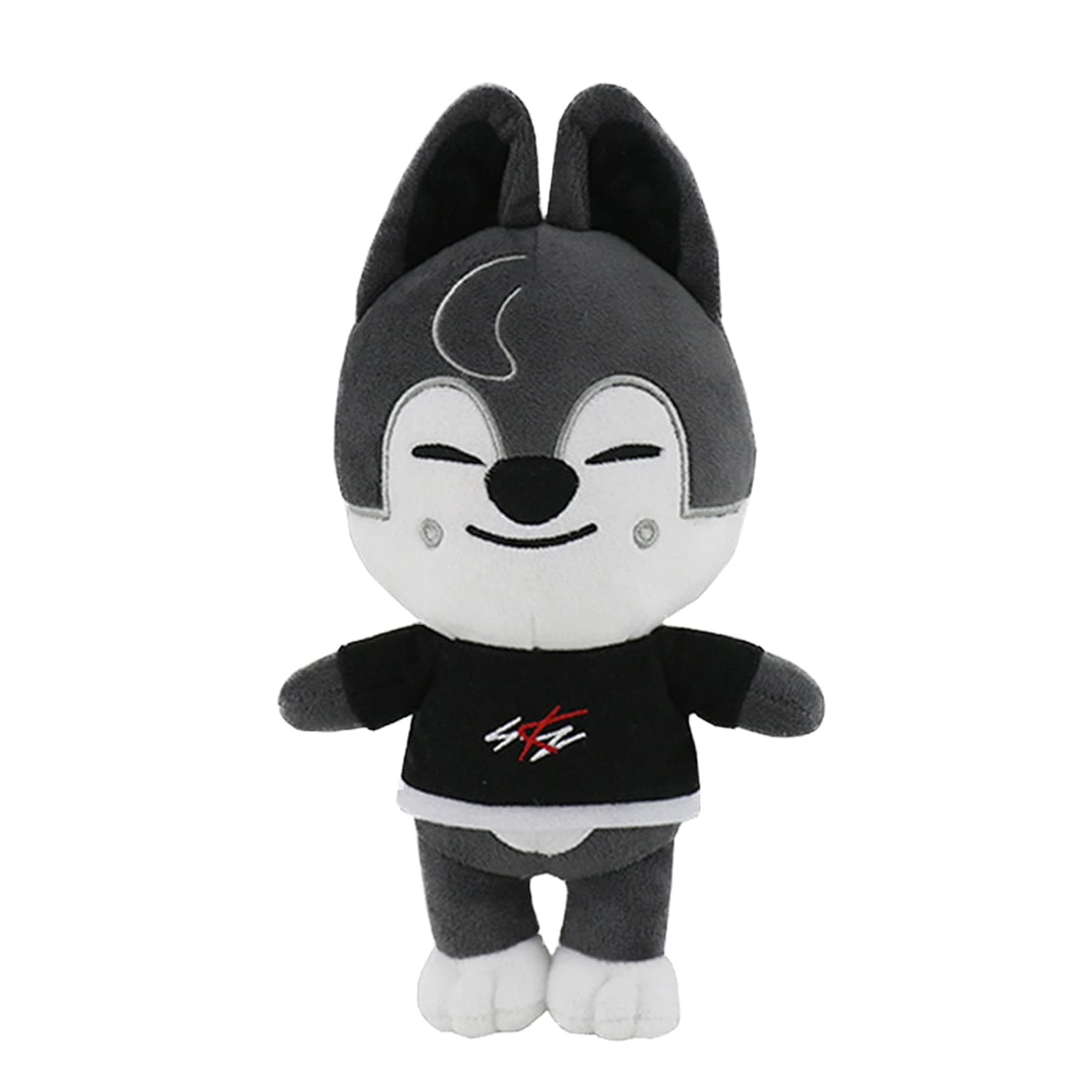 Skzoo Stray Kids Cuddly Plush Doll - Soft Animal Toy Gray Wolf Stuffed Pillow Cushion for Boys and Girls Fans