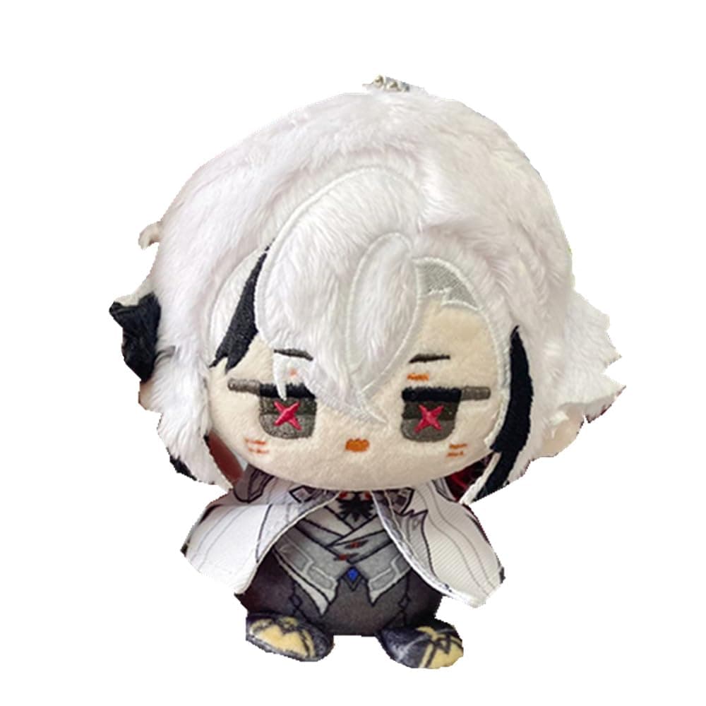 Gane Arlecchino Sigewinne Yae Miko Cute 12cm Plush Bag Pendant Keychain Gifts (Arlecchino)