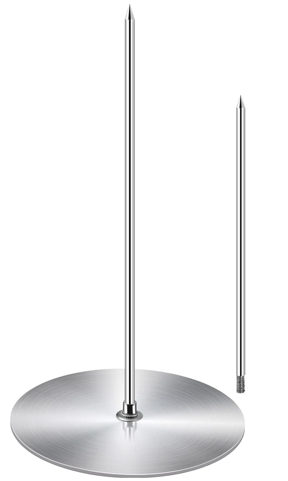 - ZAUGONTW Vertical Skewer Grill - Stainless Removable Vertical Brazilian Barbecue Grilling Rack Meat Spit - Perfect for Steak, Whole Chickens, Whole Fish, Large Meat, 1Pack