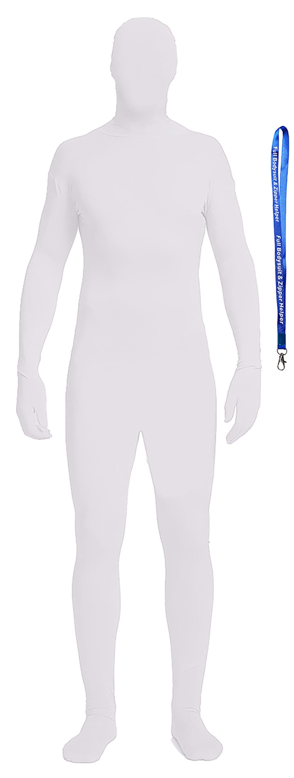 Full BodysuitInclude Zipper Helper Unisex Spandex Stretch Adult Costume Zentai Disappearing Man Body Suit