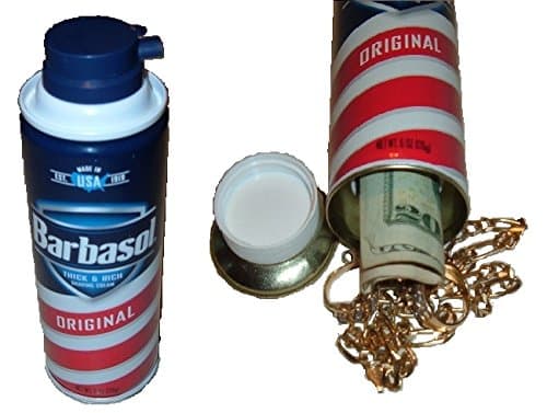 Original Barbasol Shaving Cream Diversion Can Safe stash hide cash box jewelry METAL BANK