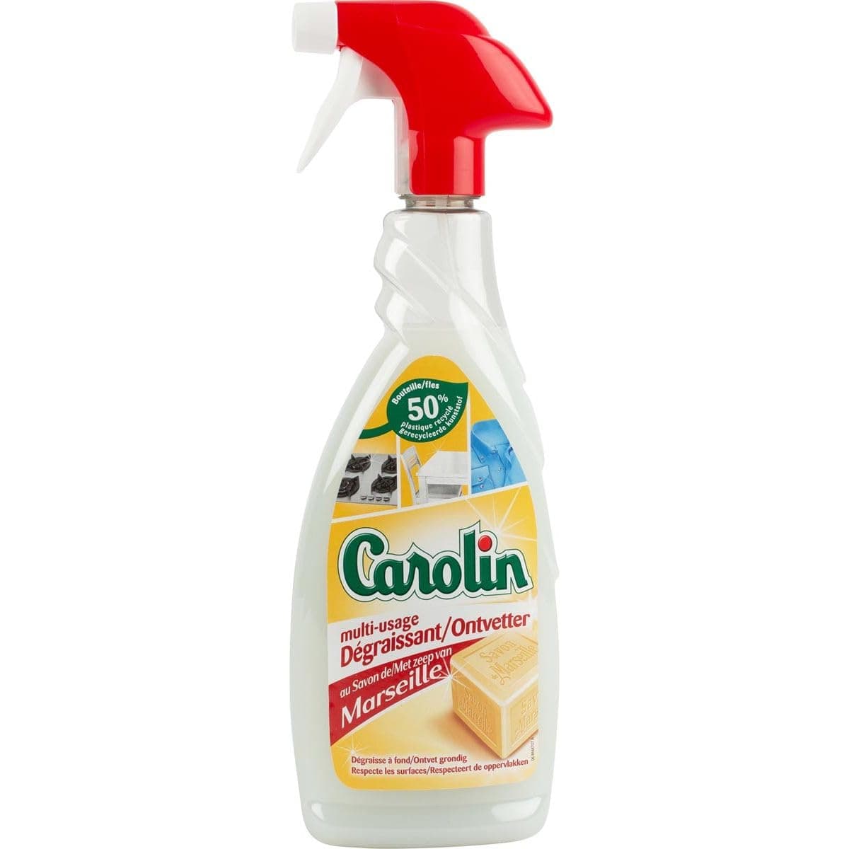 Carolin Spray - Dégraissant Multi-usage - Savon de Marseille - 650ml