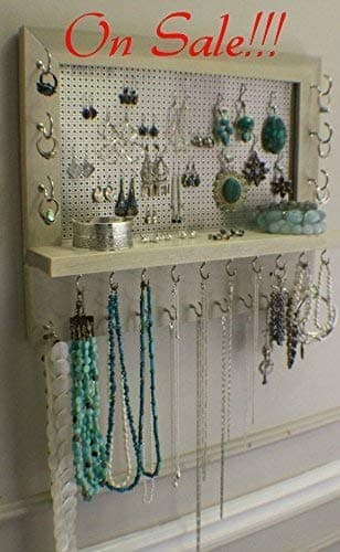 On Sale!!! You Pick The Satin and Mesh Wall Mounted Jewelry Organizer