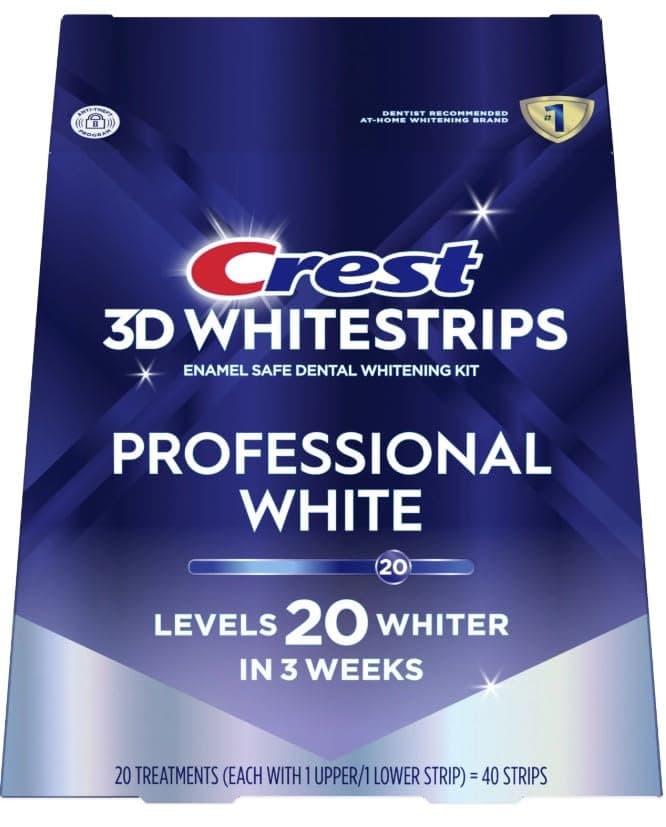 Crest 3D No Slip Whitestrips Professional Effects Teeth Whitening Kit 20 ea