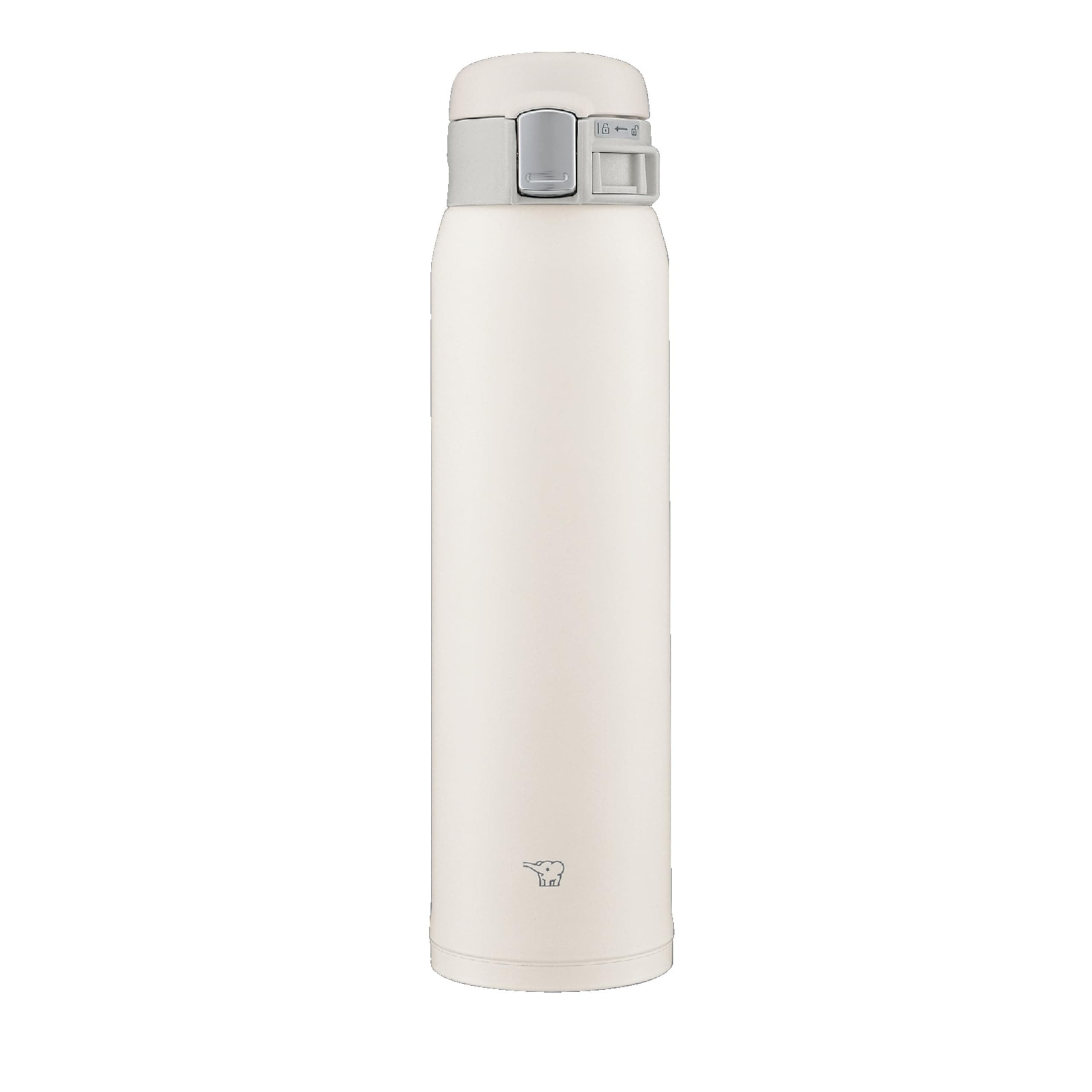 SM-SF60-WM Water Bottle, Direct Drinking, One-Touch Opening, Stainless Steel Mug, 20.3 fl oz (600 ml), Pale White