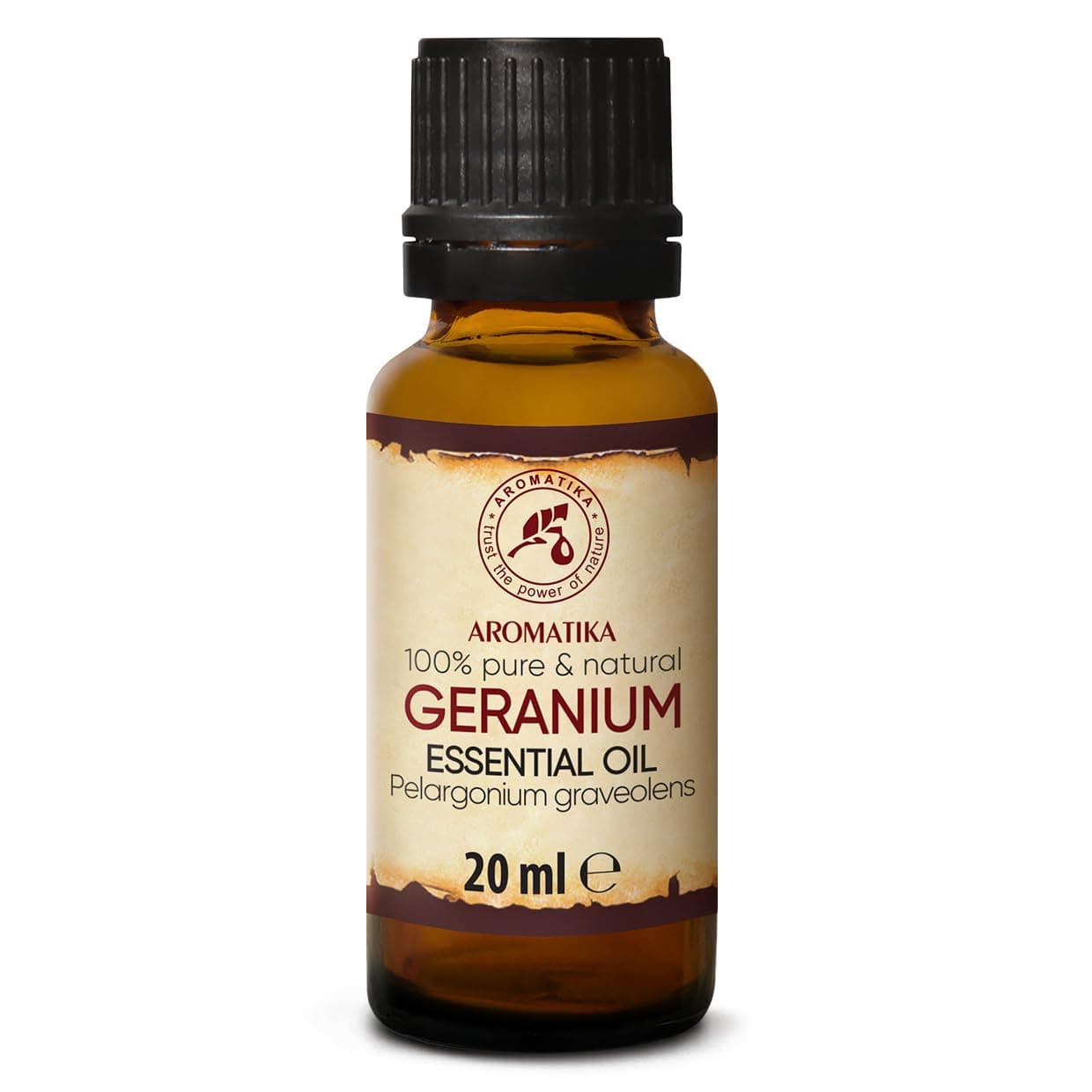 Geranium Bourbon Essential Oil 20ml - Pelargonium graveolens - Madagascar - 100% Pure & Natural - for Beauty - Aromatherapy - Aroma Lamp - Aromatic Bath - Room Scent