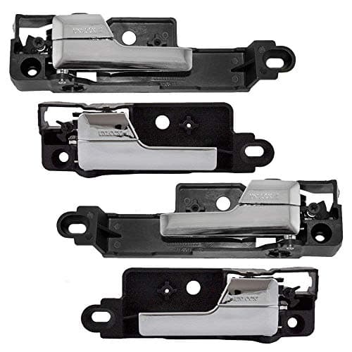 Eynpire 8305 Front & Rear Interior Inside Inner Door Handle with Chrome Lever for 06-12 Ford Fusion/07-12 Lincoln MKZ/06 Lincoln Zephyr/06-11 Mercury Milan - 4 Pc Set