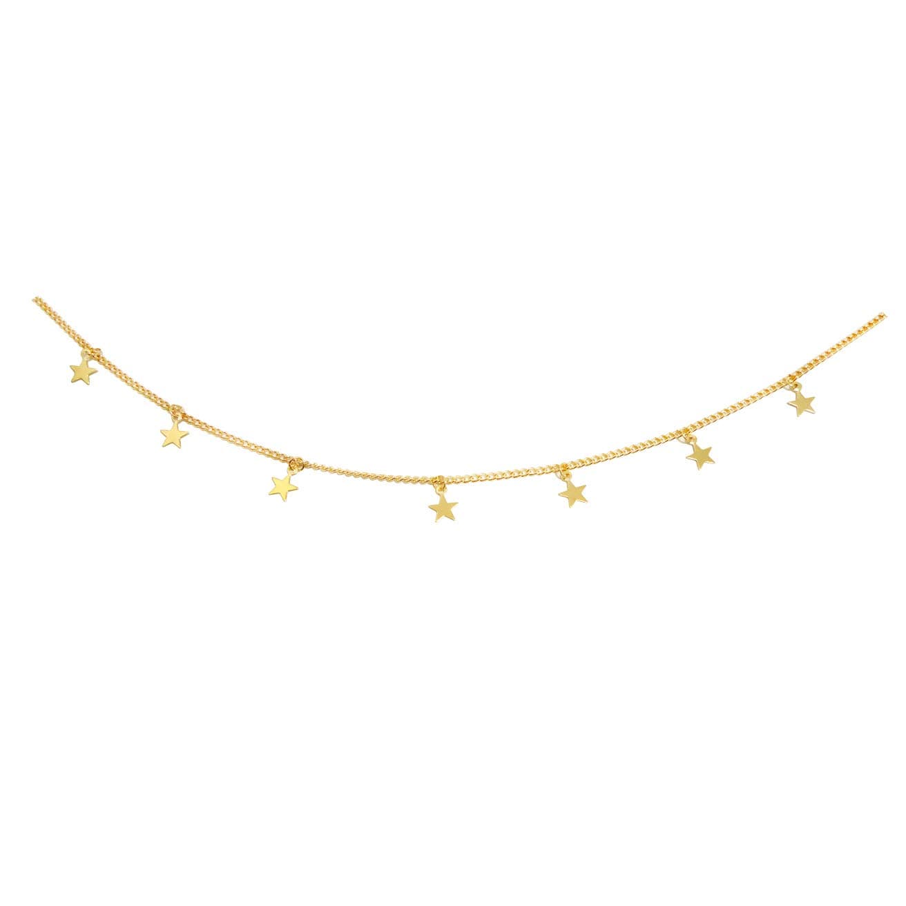 ROSTIVO Star Necklace for Women Trendy Star Necklace Choker (Gold)