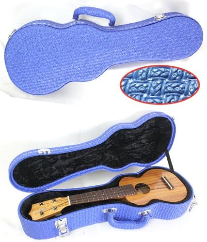 HC-SU2 Soprano Ukulele hard case (Blue)