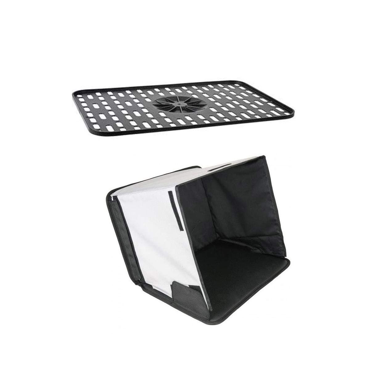 Seaport Digital i-Visor Pro Mag Platform with Mouse Tray for 17" Laptops - With Seaport Digital i-Visor On-Set SunHood for Laptops/Field Monitors