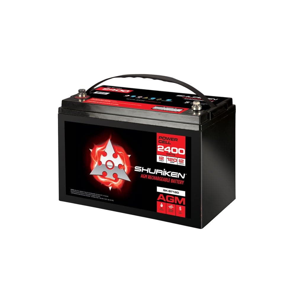 Shuriken SK-BT120 12-Volt High Performance AGM Power Cell Battery for Systems Up To 2400-Watts