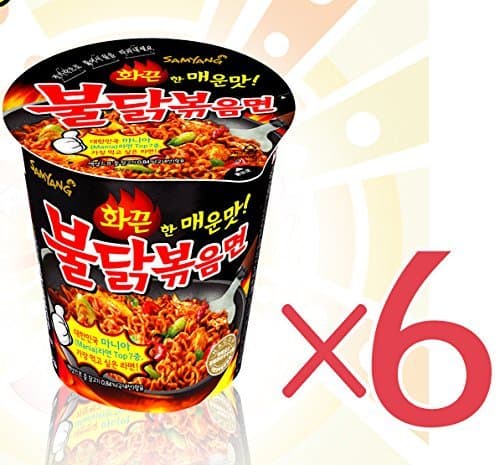 SamyangFried Spicy Chicken Noodle 70g 6 Cups Korea Best Instant Ramen