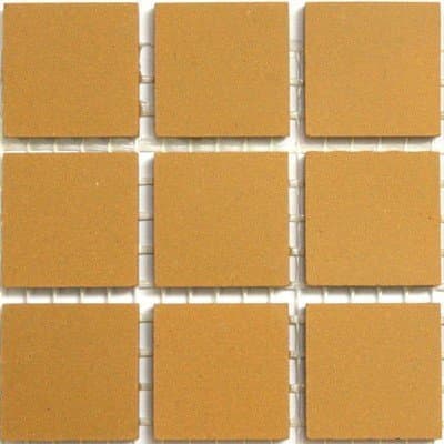 20mm Unglazed Porcelain Mosaic Tiles - Yellow