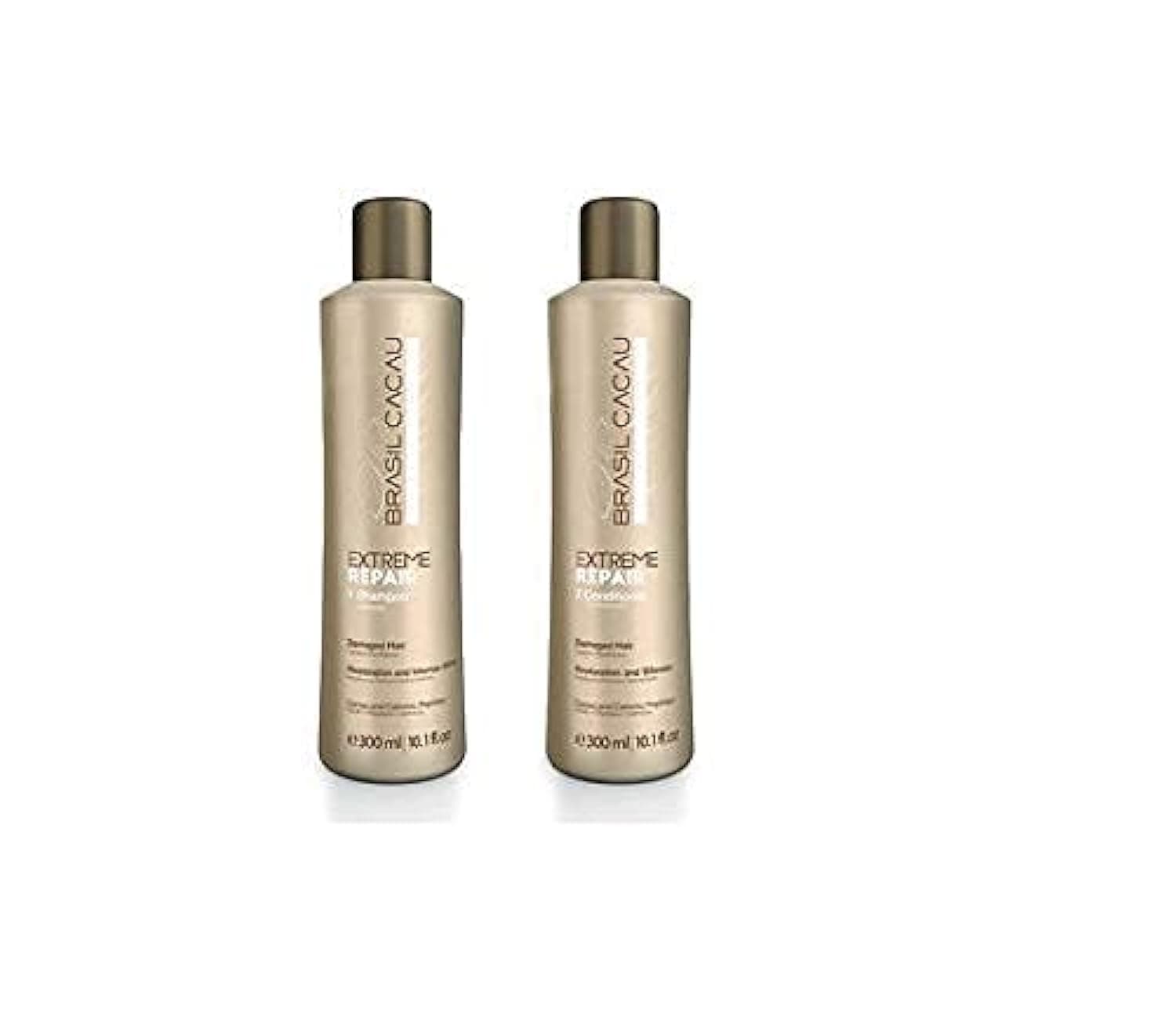 Brasil Cacau Extreme Repair Shampoo & Conditioner For Damaged hair ( 300ml+300ml)