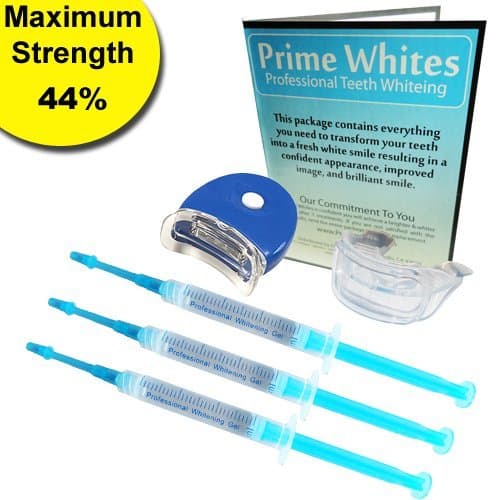 Teeth Whitening Kit 44% Carbamide Peroxide - Professional Tooth Whitener + Teeth Tray & Light