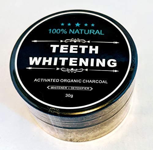 100% Natural Organic Coconut Shell Activated Charcoal Teeth Whitener AND Face Mask, Detoxifier Powder 30g