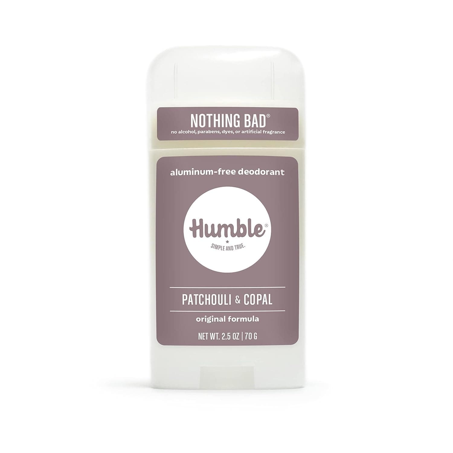 HUMBLE SIMPLE AND TRUE. BRANDS Patchouli Copal Frankincense Deodorant, 2.5 OZ