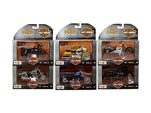 New DIECAST Toys CAR MAISTO 1:18 H-D Customs - Harley-Davidson Motorcycles Series 36 Assortment Set of 6 31360-36